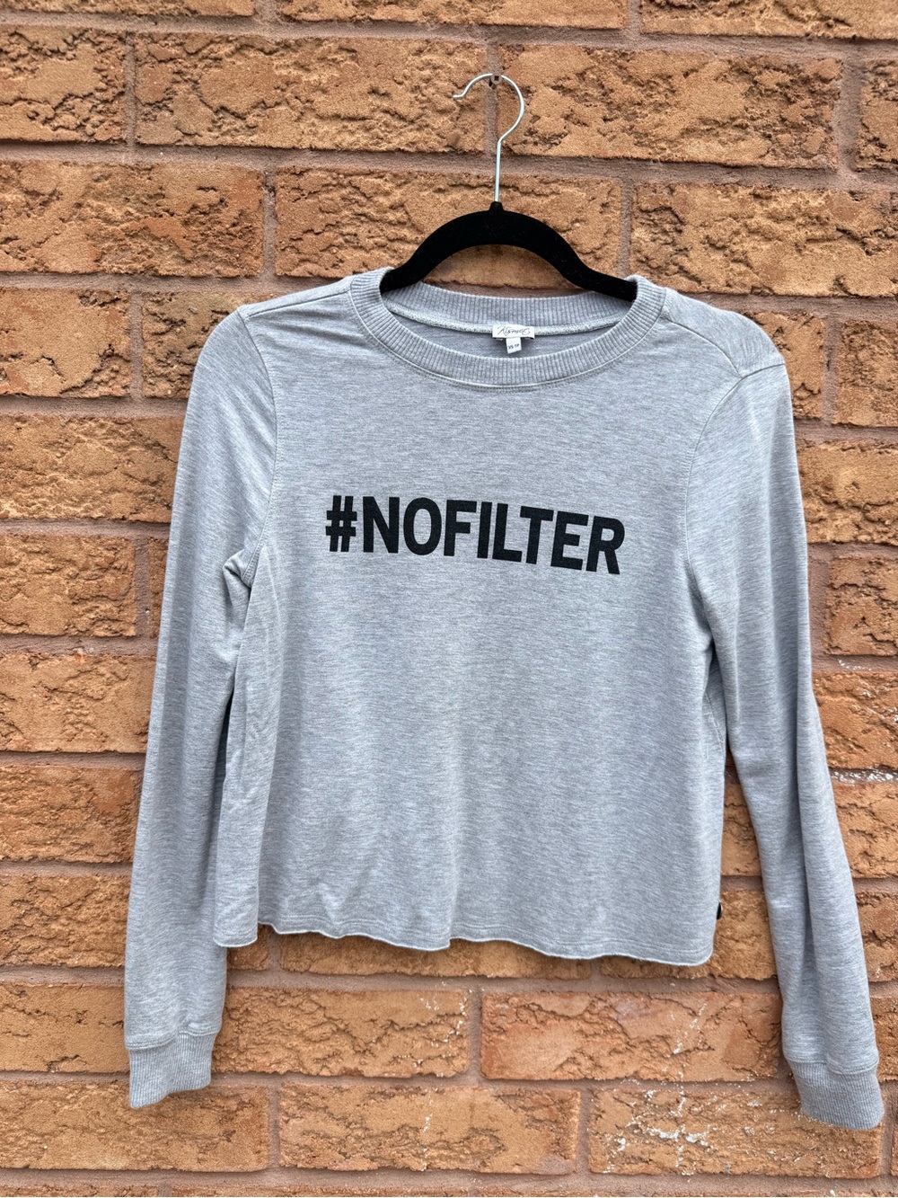 💫4/$25 • Kismet  #NOFILTER Grey Long-Sleeve Women's Top